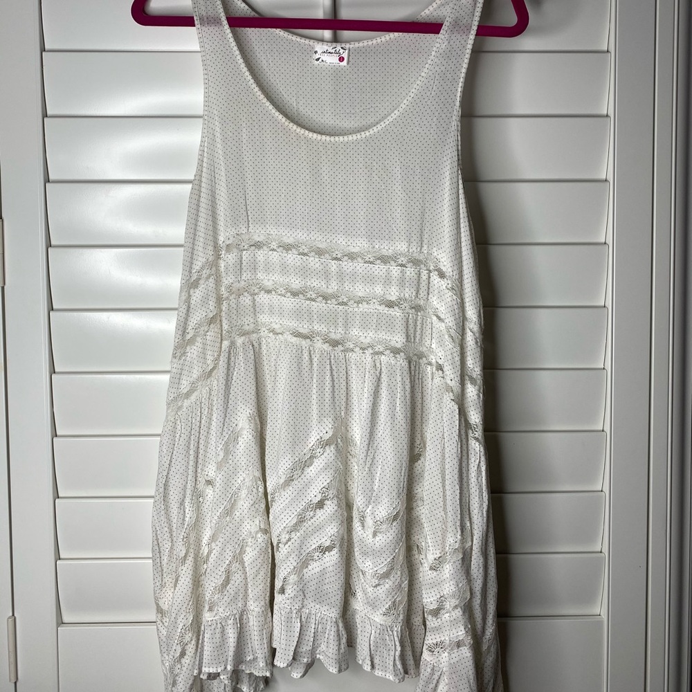 Free People Voile and Lace Trapeze Slip